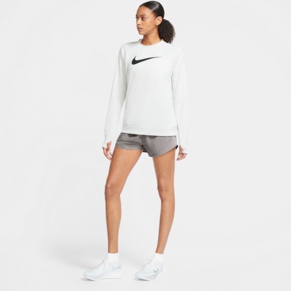 🆕 Nike Women's Tempo Dry Core 3" Running Shorts color Gray and light gray - Picture 4 of 9